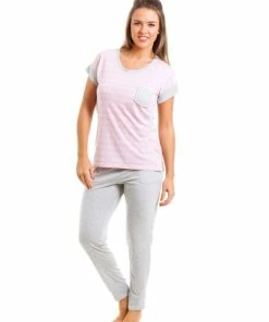 Camille Lightweight Striped Full Length Pyjama Set For Female -Cheap Camille Store unnamed file 1091