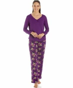 Camille Lightweight Floral Print Spandex Pyjama Set For Female