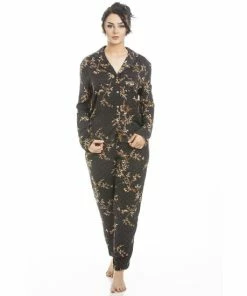 Camille Long Sleeve Floral Satin Pyjama Set For Female -Cheap Camille Store unnamed file 1243