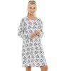 Camille Blue Floral And Leaf Lightweight White Nightdress For Female -Cheap Camille Store unnamed file 1252