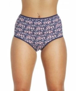 Camille Four Pack Mixed Print Cotton Full Maxi Briefs For Female -Cheap Camille Store unnamed file 1267