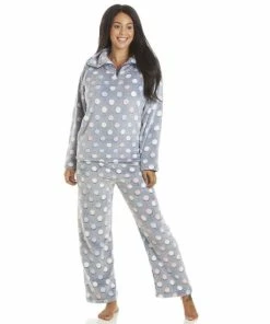Camille Spot Print Pyjama Set For Female -Cheap Camille Store unnamed file 1276