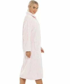 Camille Classic Supersoft Diamond Print Button Up Housecoat For Female -Cheap Camille Store unnamed file 128