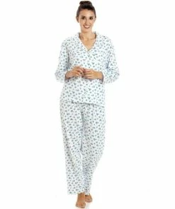 Camille Classic Ditsy Floral Print Cotton Pyjama Set For Female