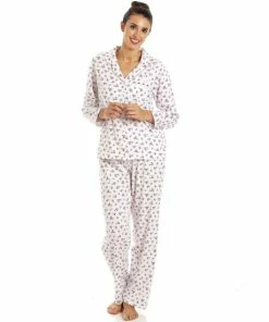 Camille Classic Ditsy Floral Print Cotton Pyjama Set For Female -Cheap Camille Store unnamed file 1383