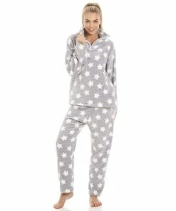 Camille White Star Print Pyjama Set For Female -Cheap Camille Store unnamed file 1443