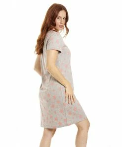 Camille Star Print Cotton Summer Nightshirt For Female -Cheap Camille Store unnamed file 1445