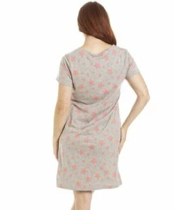 Camille Star Print Cotton Summer Nightshirt For Female -Cheap Camille Store unnamed file 1448