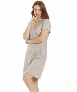 Camille Star Print Cotton Summer Nightshirt For Female -Cheap Camille Store unnamed file 1449