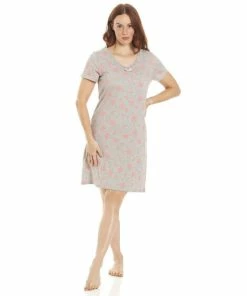 Camille Star Print Cotton Summer Nightshirt For Female -Cheap Camille Store unnamed file 1450