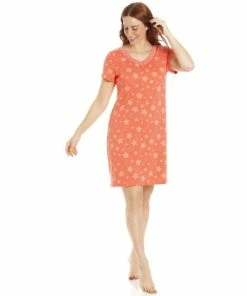 Camille Star Print Cotton Summer Nightshirt For Female -Cheap Camille Store unnamed file 1451