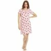 Camille Strawberry Print Cotton Summer Nightshirt For Female -Cheap Camille Store unnamed file 1452