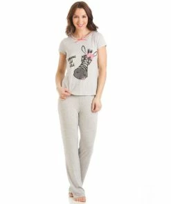 Camille Zebra Motif Pyjama Set For Female -Cheap Camille Store unnamed file 1497