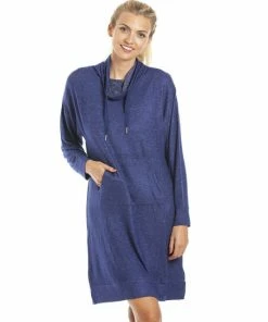 Camille Long Sleeve Cowl Neck Lounger For Female -Cheap Camille Store unnamed file 1521