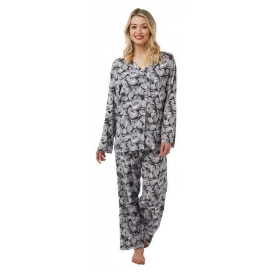 Camille Satin Floral Printed Pyjama Set For Female 3 Camille Satin Floral Printed Pyjama Set For Female