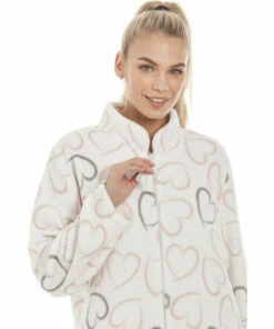 Camille Supersoft Heart Zip Up Lounger For Female -Cheap Camille Store unnamed file 155