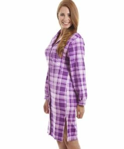 Camille Checkered Button Front Nightshirt For Female 10 Camille Checkered Button Front Nightshirt For Female -Cheap Camille Store unnamed file 1566