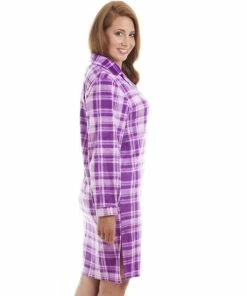 Camille Checkered Button Front Nightshirt For Female 11 Camille Checkered Button Front Nightshirt For Female -Cheap Camille Store unnamed file 1567