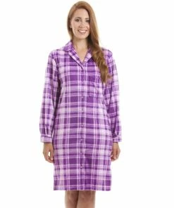 Camille Checkered Button Front Nightshirt For Female 13 Camille Checkered Button Front Nightshirt For Female -Cheap Camille Store unnamed file 1569