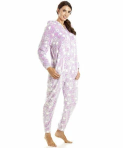 Camille Multicoloured Supesoft Heart Print Onesie For Female