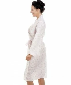 Camille Classic Floral Jersey Cotton Dressing Gown For Female -Cheap Camille Store unnamed file 1578