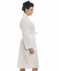 Camille Classic Floral Jersey Cotton Dressing Gown For Female -Cheap Camille Store unnamed file 1579