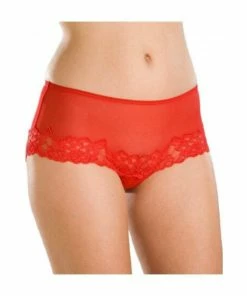 Camille Three Pack Sheer Mesh Lace Midi Boxer Shorts For Female -Cheap Camille Store unnamed file 1595