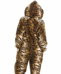 Camille Supersoft Tiger Animal Print Hooded Onesie For Female -Cheap Camille Store unnamed file 1599