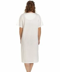 Camille Classic Short Sleeved Polka Dot Nightdress For Female -Cheap Camille Store unnamed file 1617