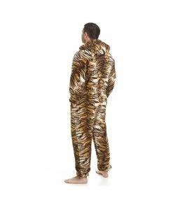 Camille Luxury Supersoft Animal Print Tiger Hooded Onesie For Male -Cheap Camille Store unnamed file 1630