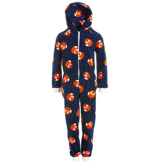 Camille Supersoft Fox Animal Print Hooded All In One Onesie For Unisex 3 Camille Supersoft Fox Animal Print Hooded All In One Onesie For Unisex