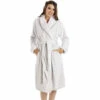 Camille Supersoft Fleece Shawl Collar Stripe Bathrobe For Female -Cheap Camille Store unnamed file 172