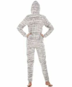 Camille Speckled Supersoft Fleece Hooded All In One Onesie For Female -Cheap Camille Store unnamed file 1736