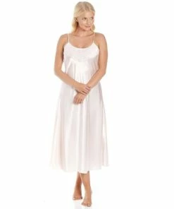 Camille Luxury Long Thin Strap Satin Chemises For Female -Cheap Camille Store unnamed file 1759