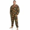 Camille Luxury Supersoft Camouflage Print Hooded Onesie For Male