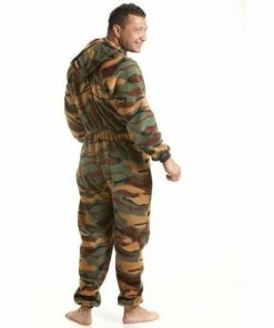 Camille Luxury Supersoft Camouflage Print Hooded Onesie For Male -Cheap Camille Store unnamed file 1767