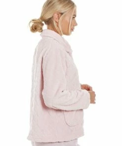 Camille Supersoft Button Front Diamond Print Bed Jacket For Female -Cheap Camille Store unnamed file 1789