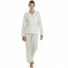 Camille Classic Jersey Long Sleeve Floral Pyjama Set For Female