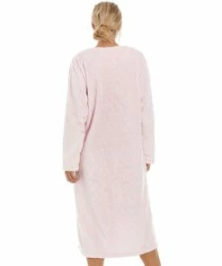 Camille Classic Supersoft Diamond Print Zip Up Housecoat For Female -Cheap Camille Store unnamed file 1834