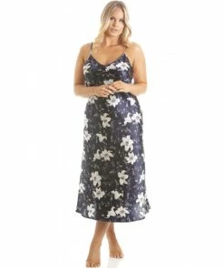Camille Lilly Floral Print Satin Chemise For Female -Cheap Camille Store unnamed file 1877