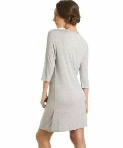 Camille Plain Knee Length Spandex Nightdress For Female -Cheap Camille Store unnamed file 1882