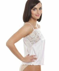 Camille Luxury Satin Feel Lace Trim Camisole For Female -Cheap Camille Store unnamed file 1901