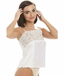 Camille Luxury Satin Feel Lace Trim Camisole For Female -Cheap Camille Store unnamed file 1902