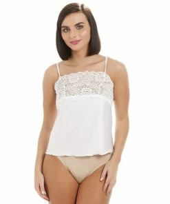 Camille Luxury Satin Feel Lace Trim Camisole For Female -Cheap Camille Store unnamed file 1903