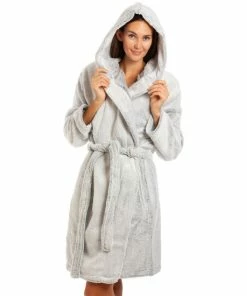 Camille Supersoft Deep Pile Fluffy Hooded Bathrobe For Female -Cheap Camille Store unnamed file 1967