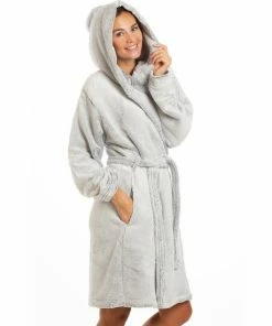 Camille Supersoft Deep Pile Fluffy Hooded Bathrobe For Female -Cheap Camille Store unnamed file 1969