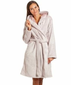 Camille Supersoft Deep Pile Fluffy Hooded Bathrobe For Female -Cheap Camille Store unnamed file 1971