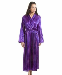 Camille Luxury Long Satin Dressing Gown For Female -Cheap Camille Store unnamed file 1991