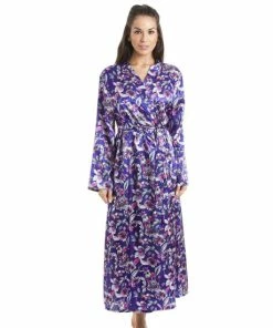 Camille Luxury Long Satin Dressing Gown For Female -Cheap Camille Store unnamed file 1992
