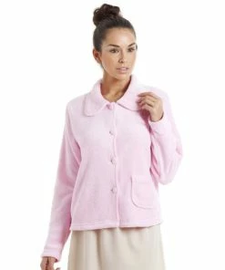 Camille Soft Fleece Bed Jacket With Floral Embroidered Motif For Female -Cheap Camille Store unnamed file 2007